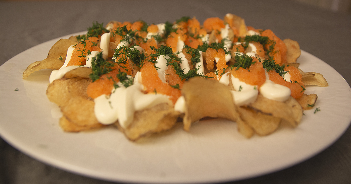 Löjromschips